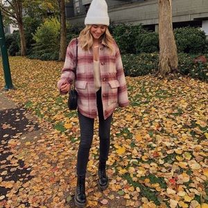 American Eagle Plaid Jacket NWOT